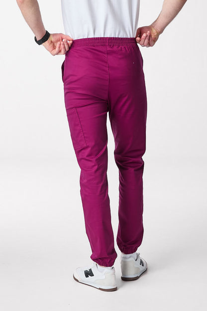 emanno-shift-cotton-tamna magenta-zadnja