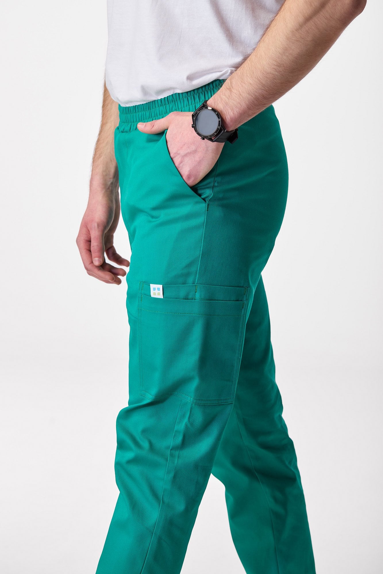 manno-shift-cotton-hirurško zelena-detalj2